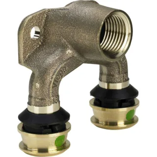 Viega Raxofix Doppelwandscheibe 678470 25mmxRp 1/2x20mm, Siliziumbronze, mit SC-Contur