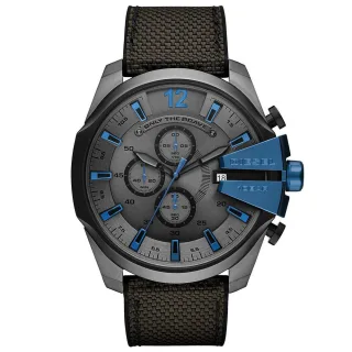 Diesel DZ4500 Mega Chief Chronograph Quarz Dunkelgrau Zifferblatt Herrenuhr
