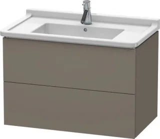 Duravit L-Cube Waschtischunterbau wandhängend Flanell Grau Seidenmatt 820x469x558 mm - LC626509090 LC626509090