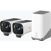 eufy Security Überwachungskamera S3 Pro Kamera-Set, 4K Kabellose Solar-Überwachungskamera Außen (2-tlg)
