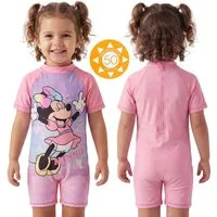 Sarcia.eu Badeanzug Minnie Mouse Badeanzug Mädchen rosa, kurzarm, UV-Schutz 50+