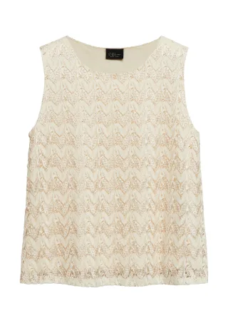 s.Oliver BLACK LABEL - T-Shirt creme - Gr. - 38