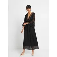 bonprix Maxikleid für Frühjahr und Sommer, aus Baumwolle, feminin geschnitten