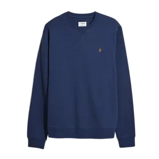 Farah - Sweatshirt für Herren, Rundhalsausschnitt, Bio-Baumwolle (Blau)
