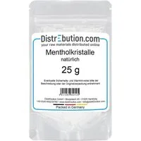 DistrEbution Sauna-Aufgussset Mentholkristalle aus 100% Minzöl, 10g Reines Menthol, Sauna Aufguss (1-tlg) Leicht dosierbar in Kristallen