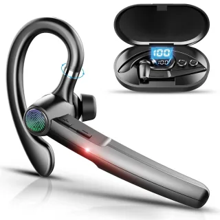 H03 bluetooth Earbuds Single Wireless Earphone Dual Mic Noise Cancelling 88H Playtime Power Digital Display Touch Contro