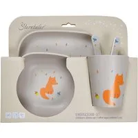 Sterntaler® Kindergeschirr-Set Fuchs Filou, eckig (5-tlg), Polypropylen