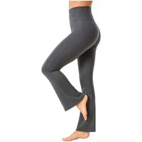Smilodox Schlaghose Loreen, Flared Seamless Sportleggings, Schlaghose, Blickdicht Slim Fit Booty Yogahose, Elastisch Fitnessleggings, Gym, Freizeit
