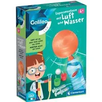 Clementoni® Experimentierkasten Galileo Lab, Experimentiere mit Luft und Wasser, Made in Europe