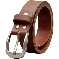 COLOGNEBELT Ledergürtel OM32-SL-Hellbraun MADE IN GERMANY, Hellbraun Kürzbar, 100 % Echtleder, Unisex