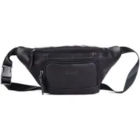 Benthill Gürteltasche Echt Leder Bauchtasche Gürteltasche Wandertasche Hüfttasche Brusttasch, Reißverschlussfach