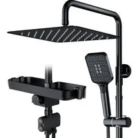 Rainsworth Duschsystem Duschkopf Set, 3 Strahlart(en), Zweifunktion Duschset mit Verteiler
