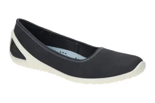 Ecco 80236302038 Damen Ballerinas marine Nubuck Slip On PU Sohle