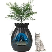 COSTWAY Katzentoilette, 63L Katzenklo, intelligente Geruchsentfernung & Sterilisation
