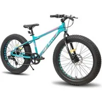 HILAND Fatbike 20 24 26 Zoll Kinder Fat Tire Fahrrad für Jungen Mädchen, Kinderfahrrad 7-Gang, Doppel scheibenbremse Kinder Mountainbike