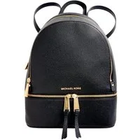 MICHAEL KORS Rucksack Michael Kors Rhea Zip Medium Backpack Damen Rucksack Schwarz Leder