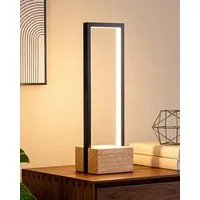 EDISHINE LED Tischleuchte Drehbare, Touch Dimmbare Nachttischlampe deko, LED fest integriert, Tischlampe aus Metall, 3 Farbtemperaturen