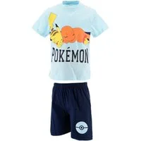 POKÉMON Shorty Kinder Pyjama Kurz Pikachu Glumanda (2 tlg)
