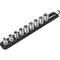 Zyklop Steckschlüsseleinsatz-Satz Belt B4, 3/8", 9-teilig schwarz/silber