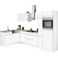 OPTIFIT Küchenzeile Roth, Stellmaße 300x175 cm, wahlweise mit E-Geräten, mit Apothekerschrank