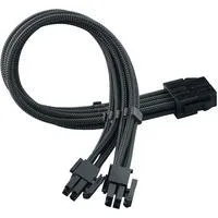 Strom-Verlängerungskabel SST-PP07E-EPS8B schwarz, 30cm