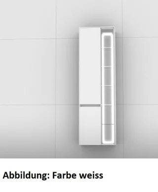 Artiqua 116 Hochschrank mit LED, Sanremo Eiche quer NB, 116-HTRB-1-50-L-7144-428 116-HTRB-1-50-L-7144-428