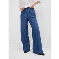 bonprix Weite Jeans mit Gummibund, Loose Fit, aus reiner Baumwolle