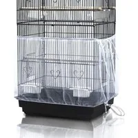 LuxusKollektion Vogelkäfig Vogelkäfig Abdeckung Nylonnetz Verstellbarer Schutz Samenfänger