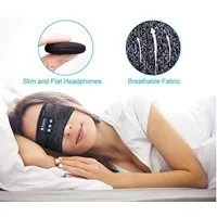 Stelby Bluetooth Schlafmaske mit Kopfhörern – Schlafband mit Musik Blau Bluetooth-Kopfhörer (Nein, Bluetooth, Bluetooth-Schlafkopfhörer-Stirnband, weich, waschbar, bequem)