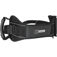 QLS Stoffgürtel für Motorrad 91-127 cm Schwarz Sozius Haltegriff Verstellbar Universal Stabil Sicherheitsgurt