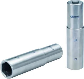 KS Tools 3/8" TITANplus Stecknuss, 17mm, lang - 965.3857