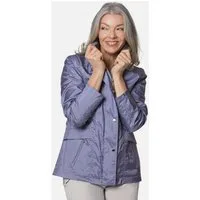 GOLDNER Outdoorjacke Freizeitjacke mit Steppdetails Outdoorjacke mit Hemdkragen, Reißverschluss, Druckknöpfen und Langarm
