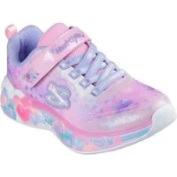 Skechers ETERNAL HEART LIGHTS Sneaker Blink,-Klettschuh mit Herz-Applikation, Größenschablone zum Download