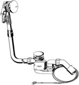 Viega Ab-/Überlauf Multiplex Trio, 6175.1 in DN40/50 verchromt 731618