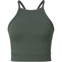 fashionshowcase Crop-Top mit Soft-Pads und Racerback aus Scuba Stoff – Sport-Top formender Unterbrustbund