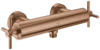 GROHE 2-Griff-Brausearmatur Atrio 26895 Wandmontage Kreuz-Griff warm sunset geb, 26895DL0 26895DL0