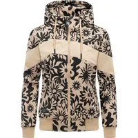 Ragwear Outdoorjacke Nuggie Block Flower modische Damen Freizeitjacke mit floralem Print