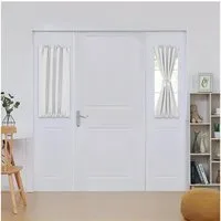 Rosnek Türvorhang Verdunkelung, thermisch isoliert, Stabtasche, für Türfenster (1 St), H×B: 102×61,183×61,102×132,183×132