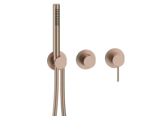 Herzbach MODUL7 Hebelmischer-Farbset 2/3 Verbraucher Copper Steel, 70.702002.1.39 70.702002.1.39