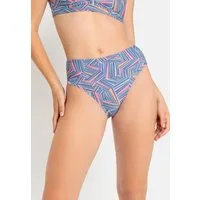 LSCN by LASCANA Highwaist-Bikini-Hose Lisa mit grafischem Muster