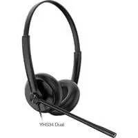 YHS34 Dual, Headset schwarz, Lederohrpolster