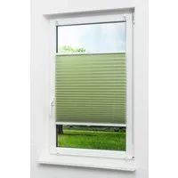 LYSEL® Plissee Klemmen Grasgrün, blickdicht, HxB 130x45cm
