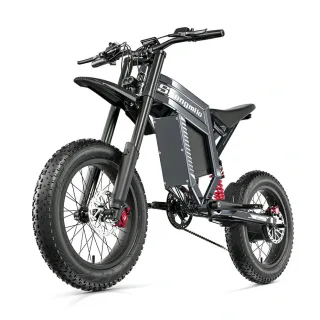 [EU Direct] Shengmilo S900 Electric Bike 60V 30AH Battery 1500W Motor Recommended Top Speed 20*4.0inch Tires 80-100KM Ma
