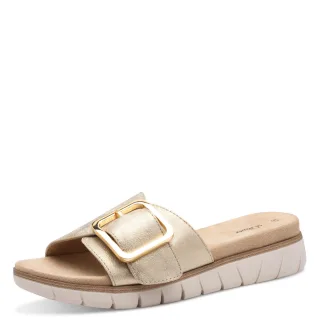 s.Oliver Shoes - Da.-Pantolette champagne - Gr. - 37
