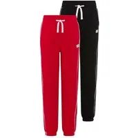 H.I.S Sweathose 2er Packung Sweathosen mit Piping an der Seite (Packung, 2) gerade Passform, mit Gummizug am Beinabschluss