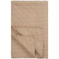 Ib Laursen Tagesdecke Ib Laursen - Decke Quilt Wohndecke 130x180cm Sand Siena Gestreift