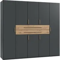 Wimex Drehtürenschrank Digit, erhältlich in den Breiten 180cm, 225cm oder 270cm (Schlafzimmer Schrank Bestseller in moderner Optik) inkl. zwei Schubkästen