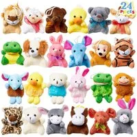 JOYIN Tierkuscheltier JOYIN 24er Set Mini Plüschtiere – 6-8cm, 24 verschiedene Designs, (24-tlg)