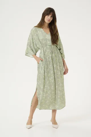 Kleid Casual fit Seagrass Flower green