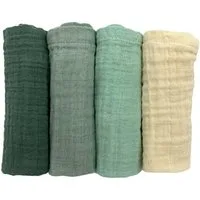 furora BABY Spucktuch Baby Mulltücher Sets (Bio-Musselin: super soft) 80x80cm oder 25x25cm, Sehr weich